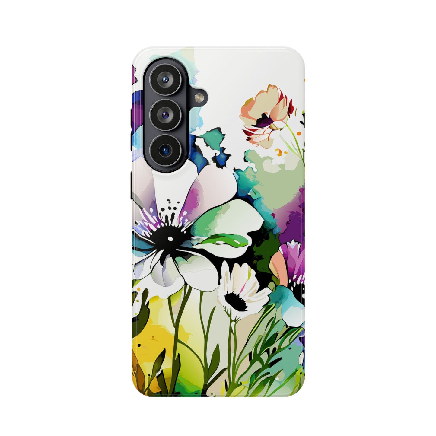 Floral Watercolor Magnetic Phone Case — Impact‑Resistant Protective Cover