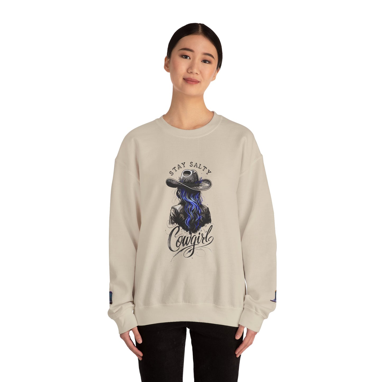 Stay Salty Cowgirl Sweatshirt | Cozy Western Apparel, Gift for Horse Lovers, Casual Wear, Cowboy Culture, Fall Fashion