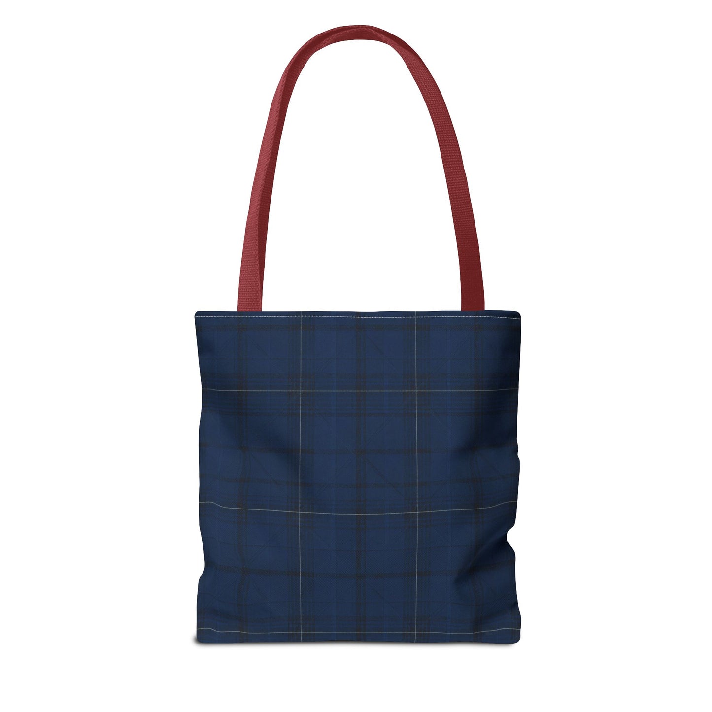 Navy Tartan Tote Bag – Classic Plaid Tote