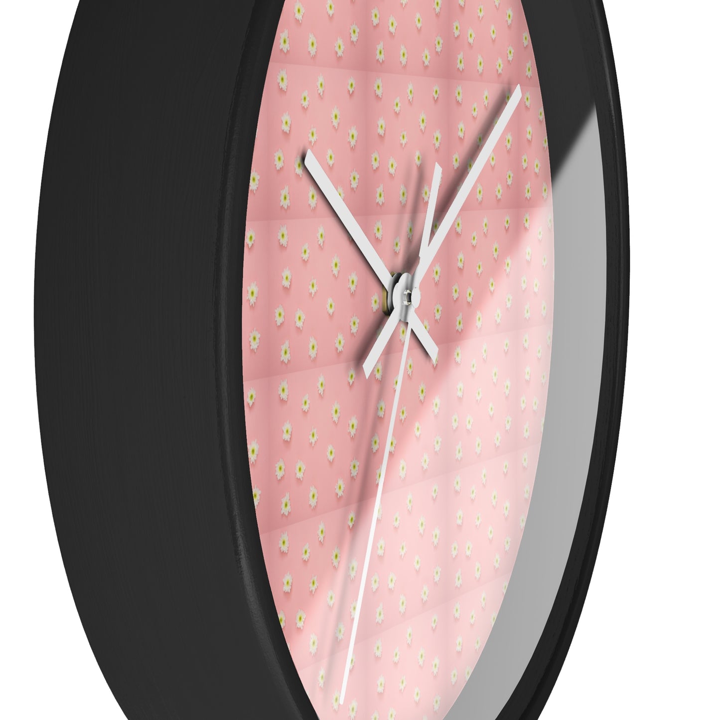 Charming Floral Wall Clock Pink Decor, Home Accessories, Gift for Her