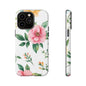 Floral Tough Phone Case — Pink Peony Protective Phone Cover