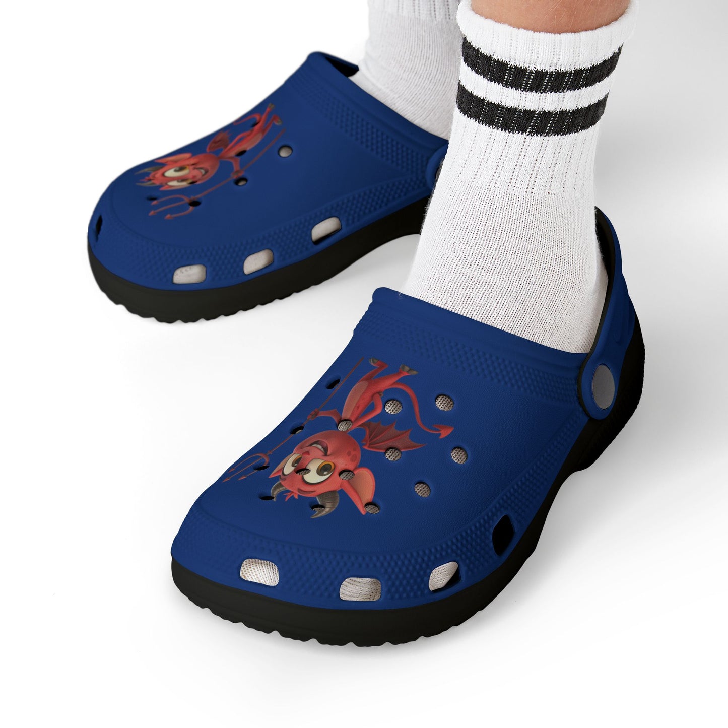 Kid's Fun Demon Clogs, Playful Footwear for Kids