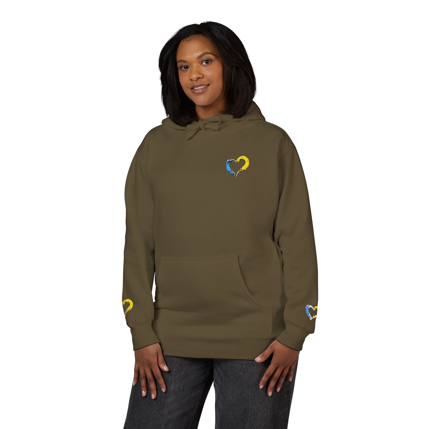 Colorful Heart Unisex Fleece Hoodie | Cozy Gift for Friends, Valentine's Day, Anniversary, Casual Wear, Spring Fashion