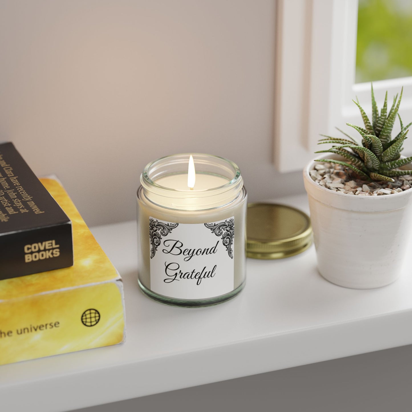 Scented Candle — "Beyond Grateful" Coconut Apricot Wax (4oz & 9oz)