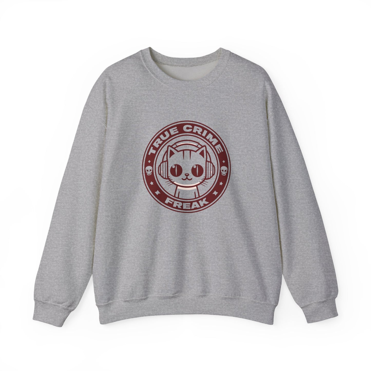 True Crime Freak Cat Crewneck Sweatshirt