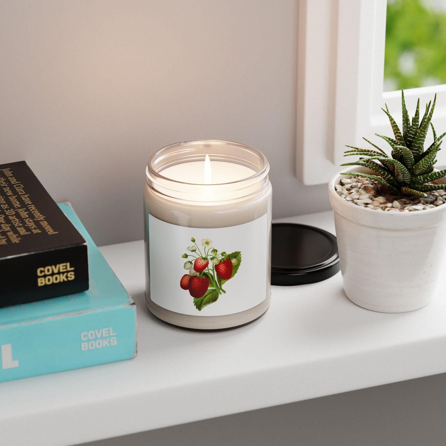 Scented Soy Candle, 9oz - strawberries