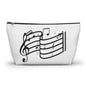 Music Notes Accessory Pouch — T-Bottom Makeup & Gadget Organizer