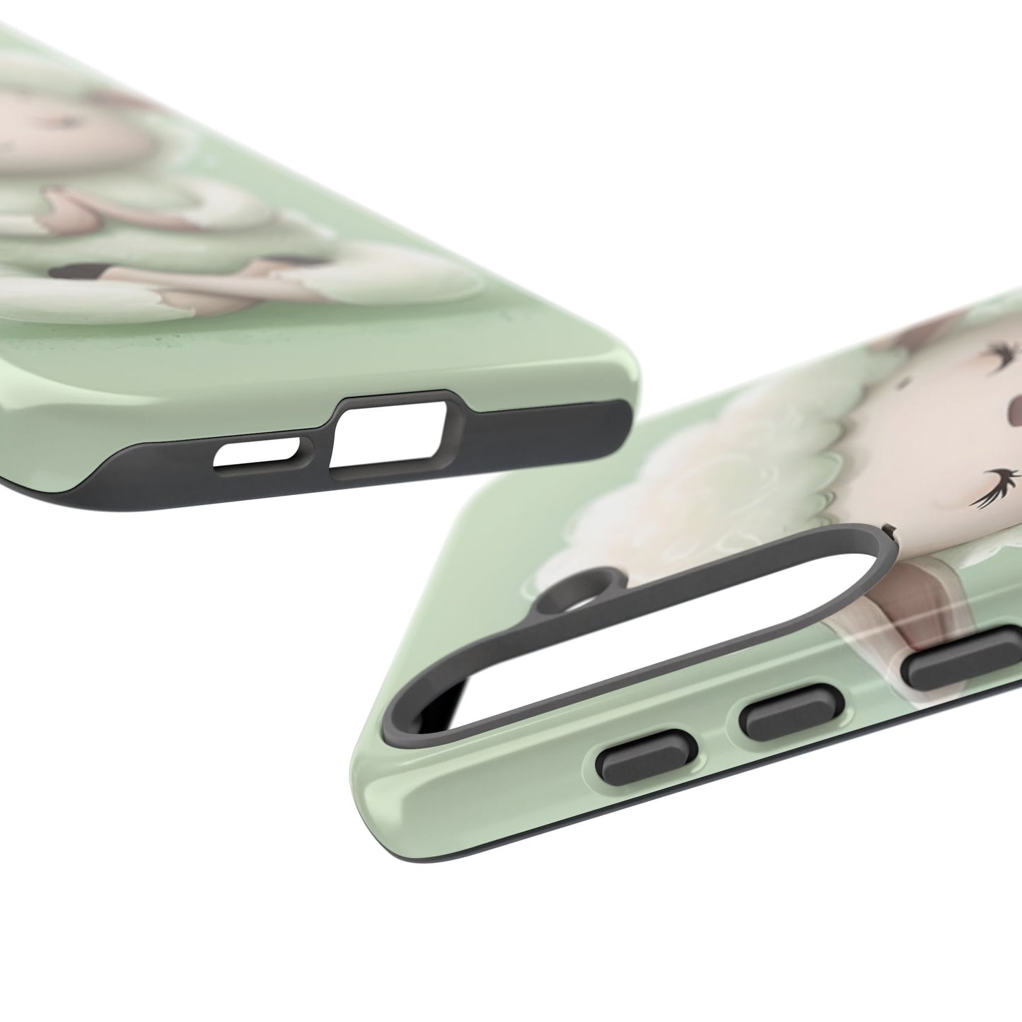 Meditating Lamb Phone Case — Cute Pastel Protective iPhone Cover