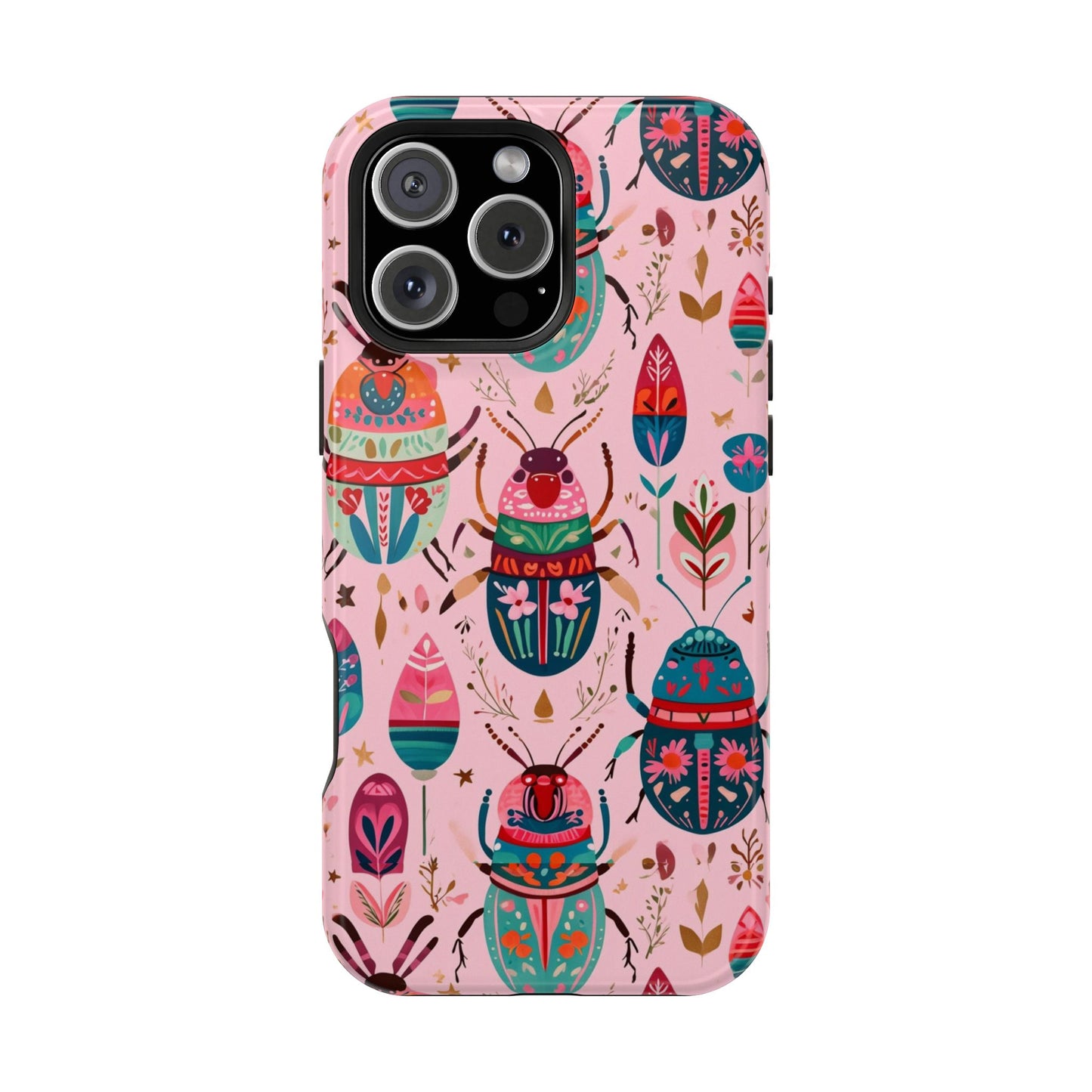 Phone Case — Colorful Boho Beetle Magnetic Impact-Resistant Cover