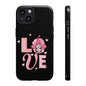 Love Gnome Phone Case — Cute Pink Heart Valentines Protective Case