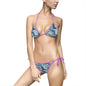 Marble Print Bikini Swimsuit for Women, Tropical Getaway Swimwear