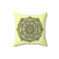 Boho Mandala Pillow, Stylish Home Decor, Yoga Gift, Meditation Room Accent, Cozy Living Room Pillow
