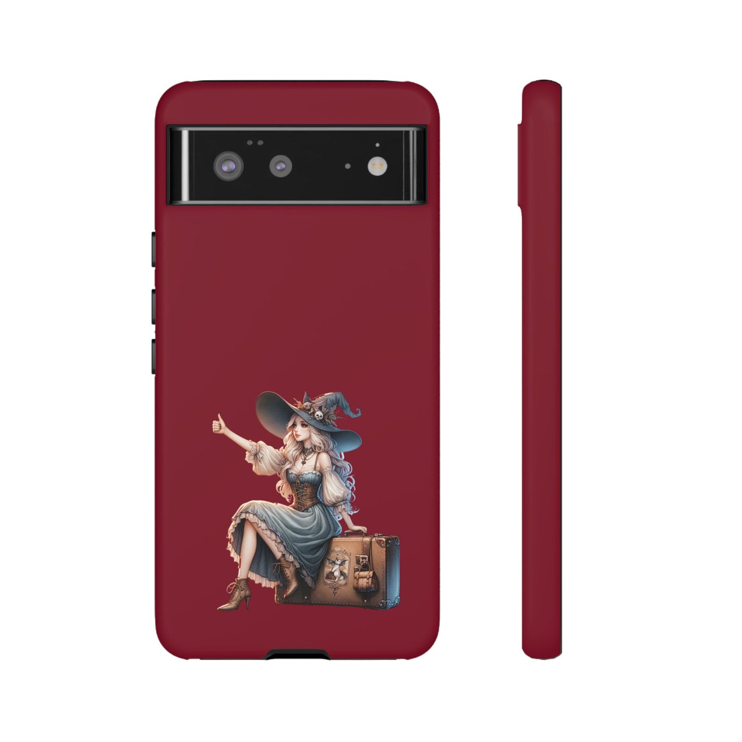 Witchy Phone Case - Magical, Durable - Halloween Gift, Cosplay Accessory, Cute Witch Design