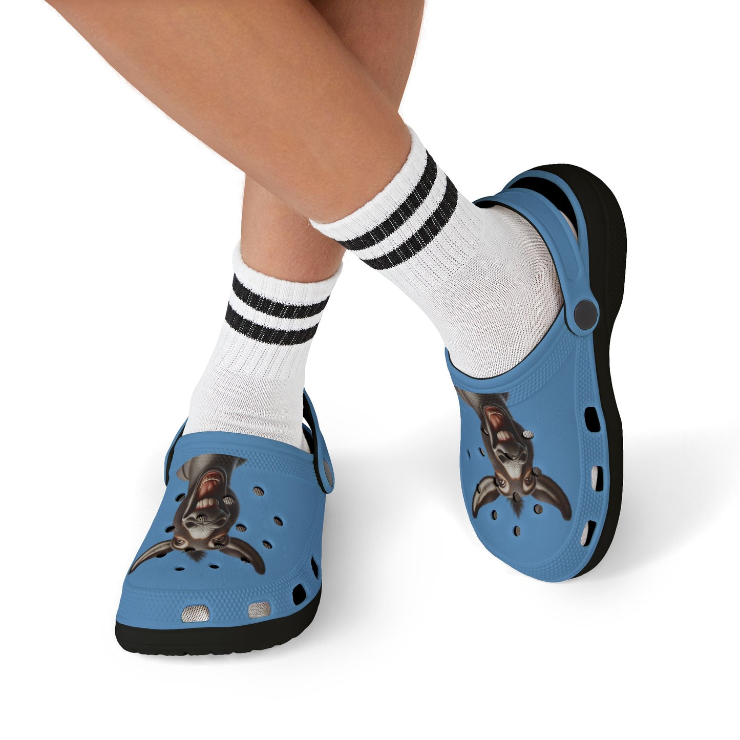 Playful Kids' EVA Foam Clogs - Fun Goat Design