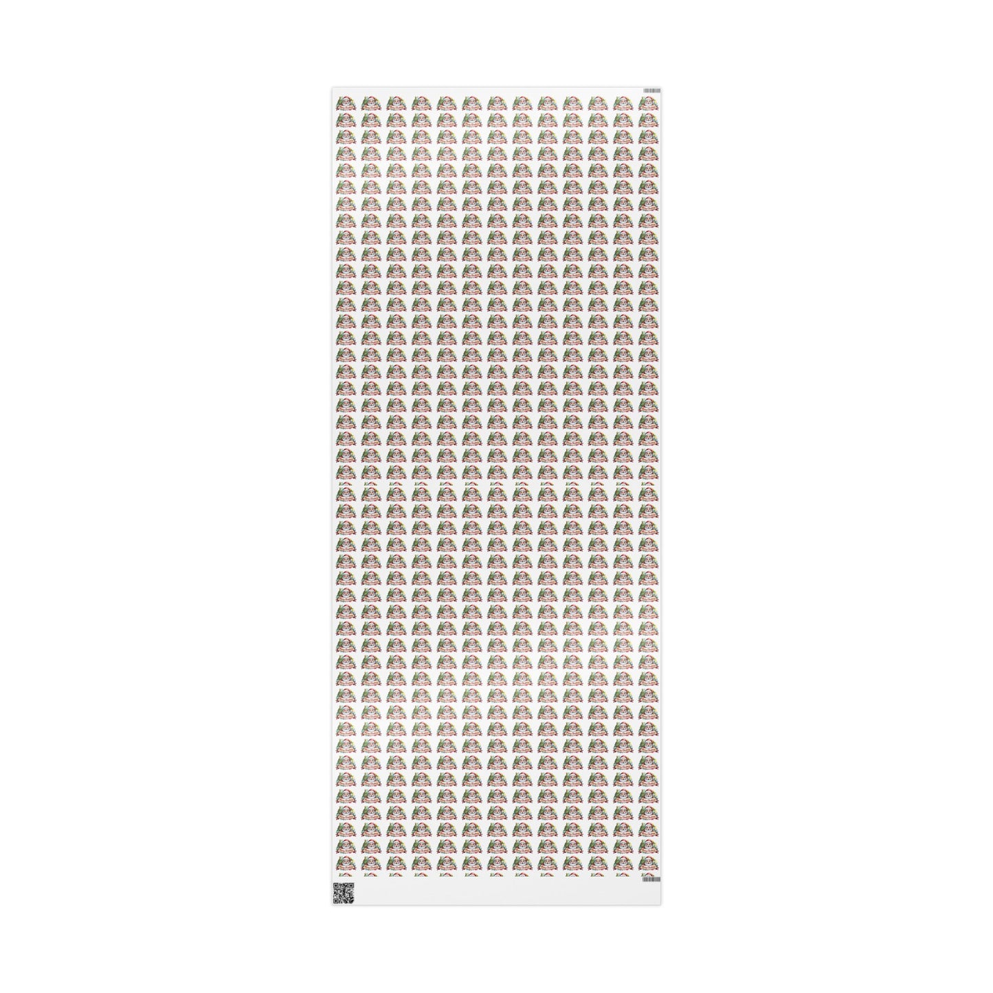 Holiday Santa Emblem Wrapping Paper Roll