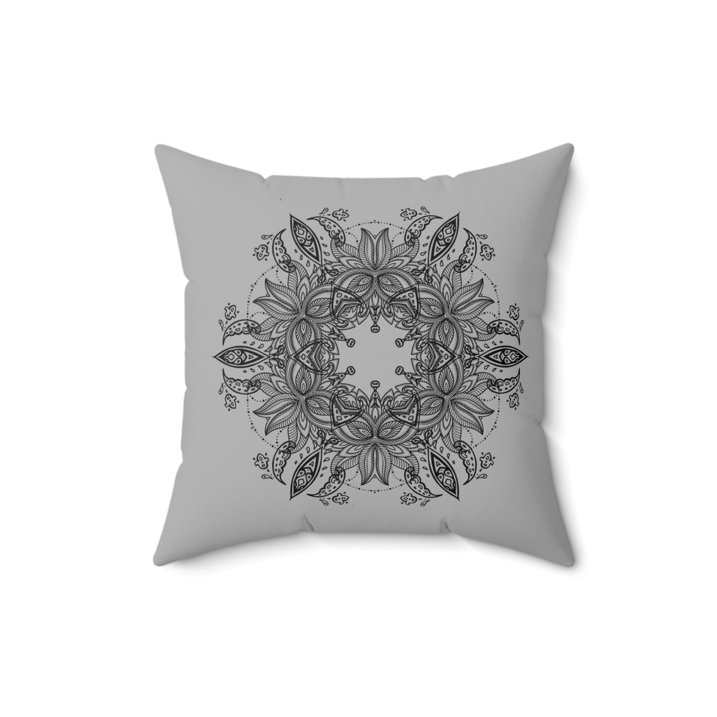 Floral Mandala Decorative Pillow