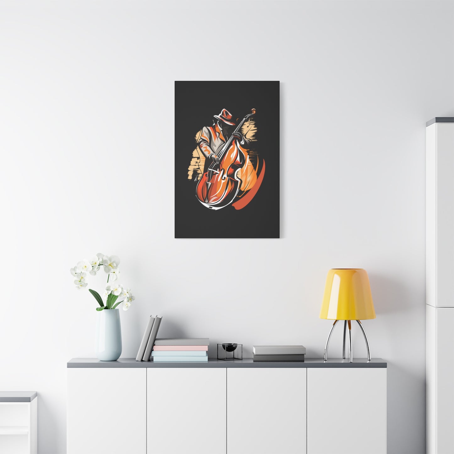 Matte Canvas, Stretched, 1.25" - Bass Player