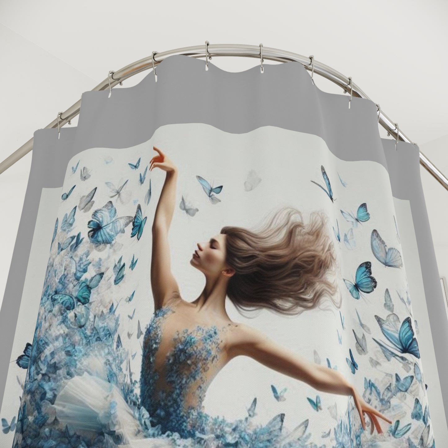 Butterfly Dance Shower Curtain, Elegant Home Decor