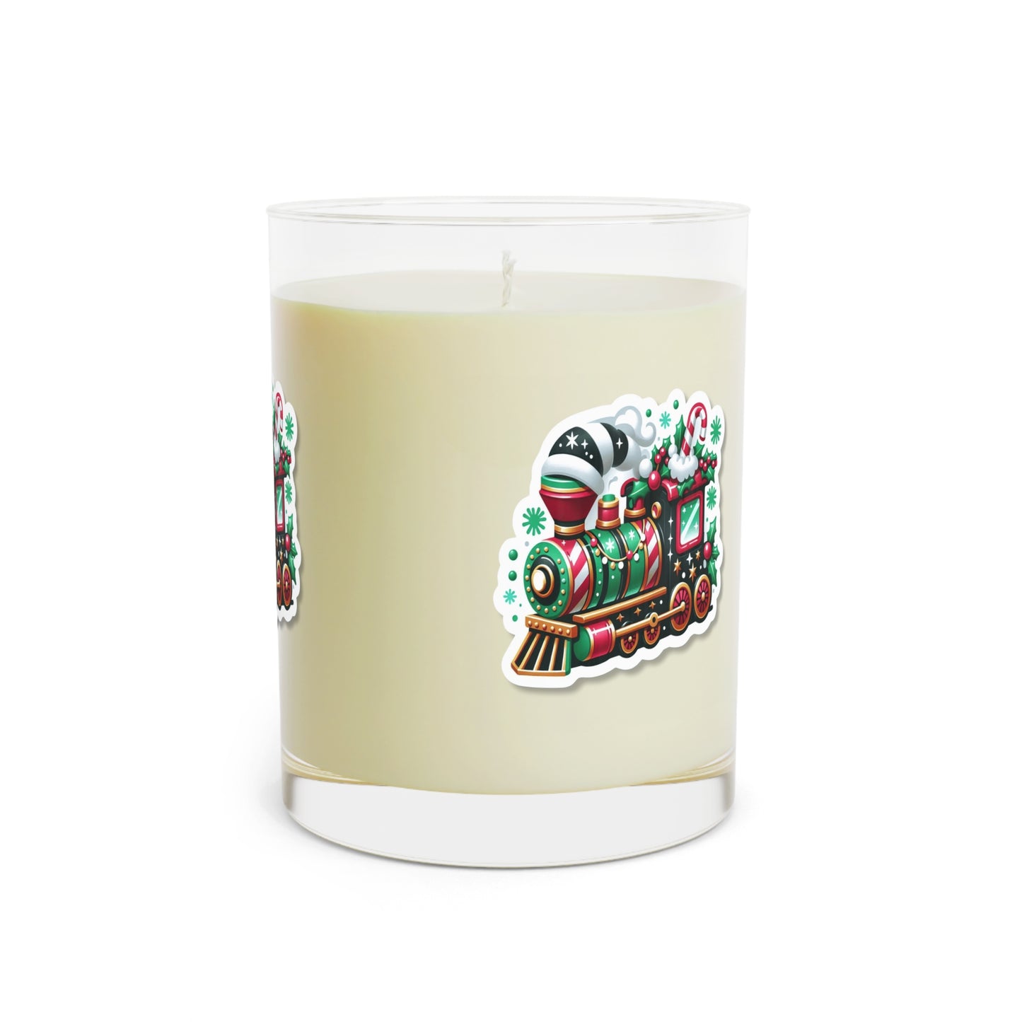 Holiday Train Scented Candle — 11oz Festive Christmas Glass Candle