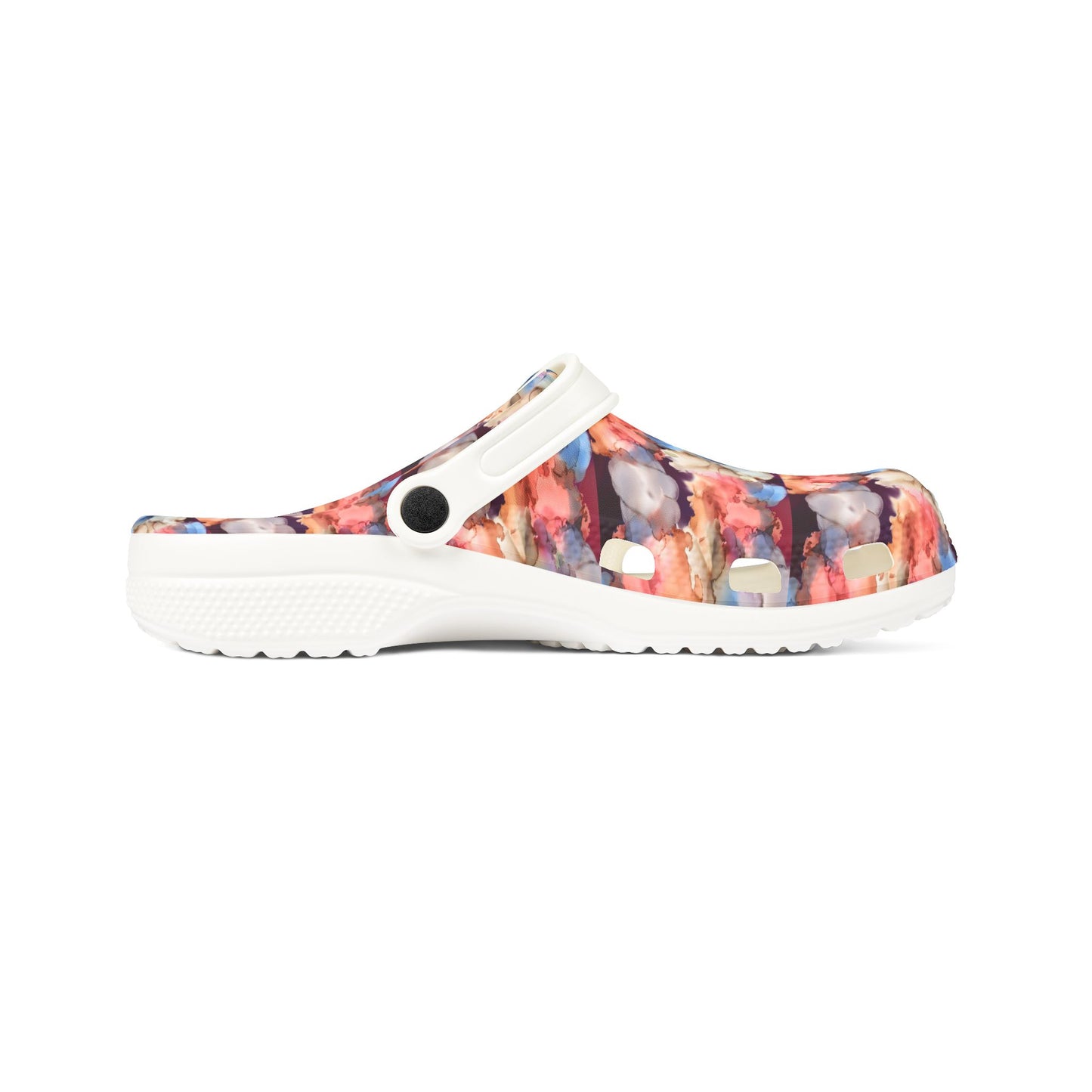 Floral Splash EVA Foam Clogs — Lightweight Garden & Beach Shoes