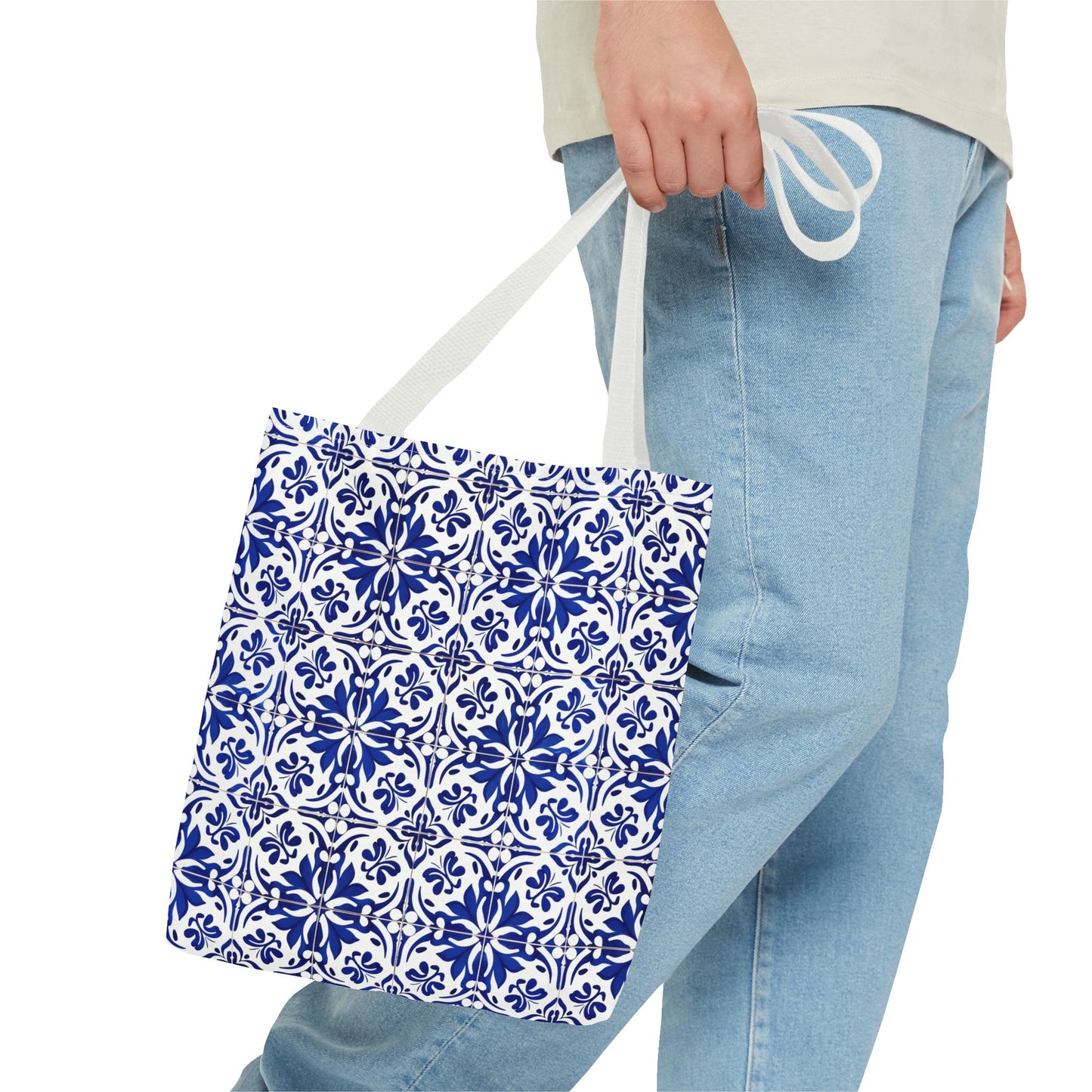 Blue Moroccan Tile Tote Bag