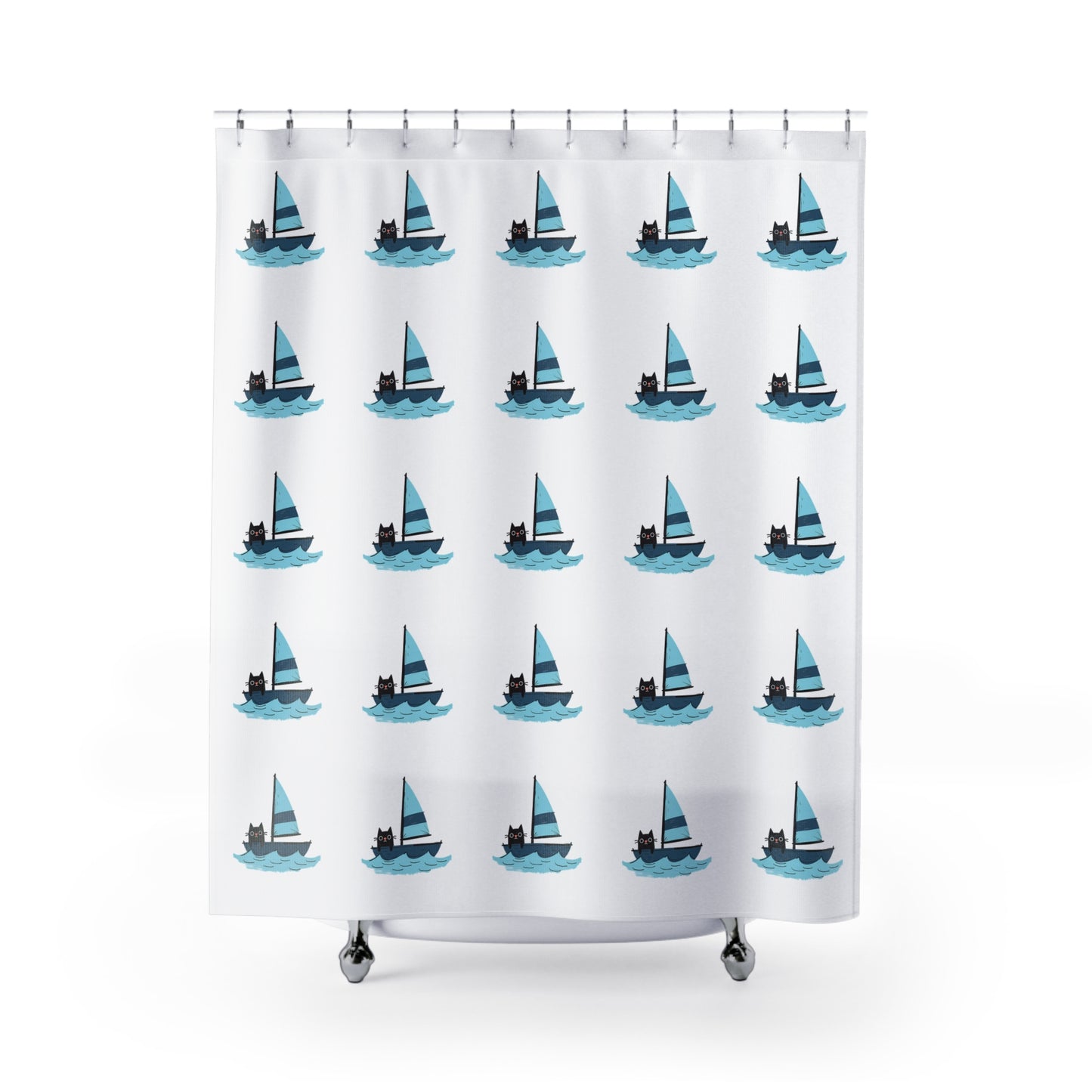Nautical Sailboat Shower Curtain