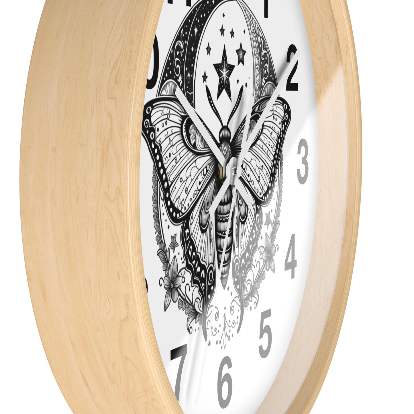 Wall Clock Butterfly