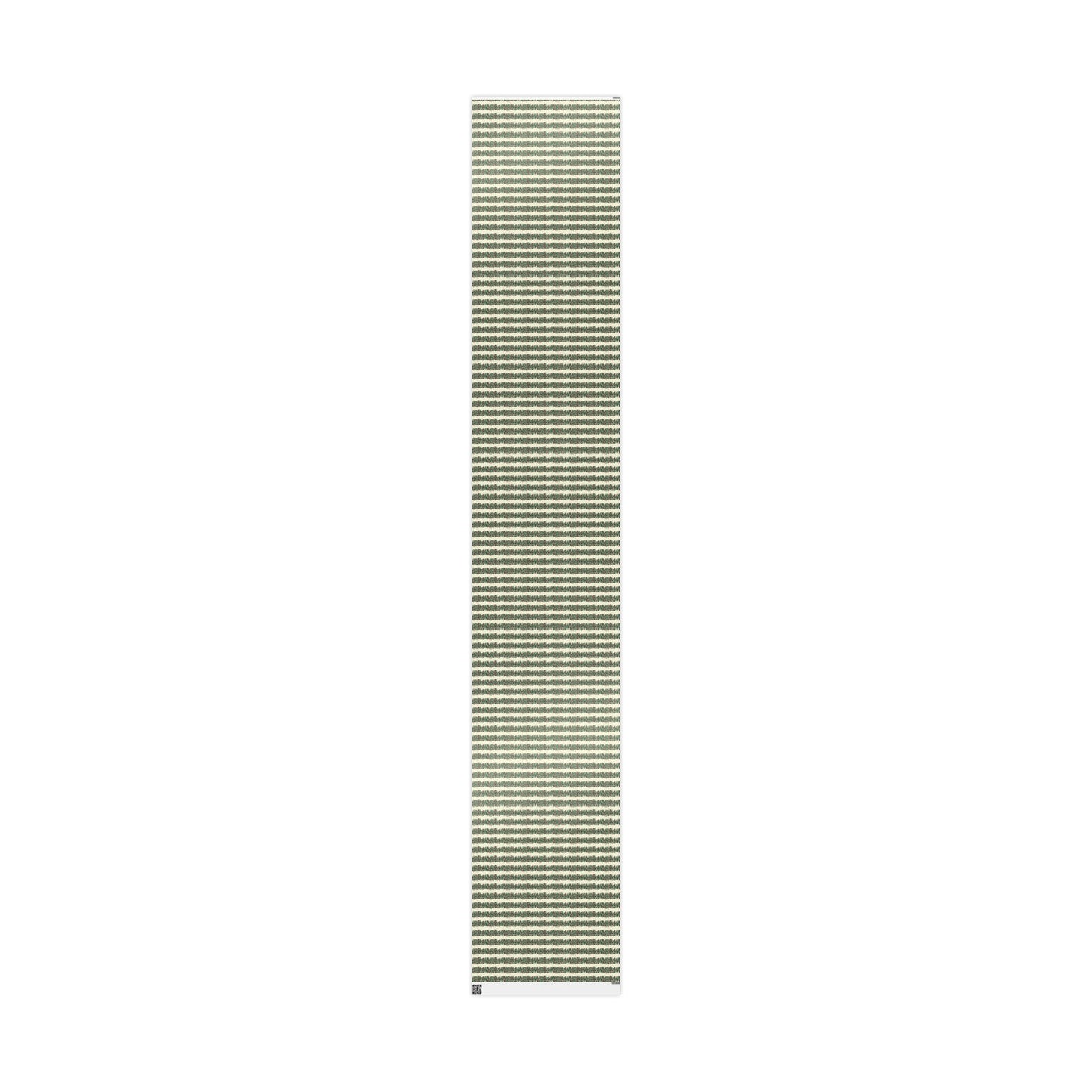 Holiday Pine Sprig Wrapping Paper Roll — Festive Green & Red Gift Wrap