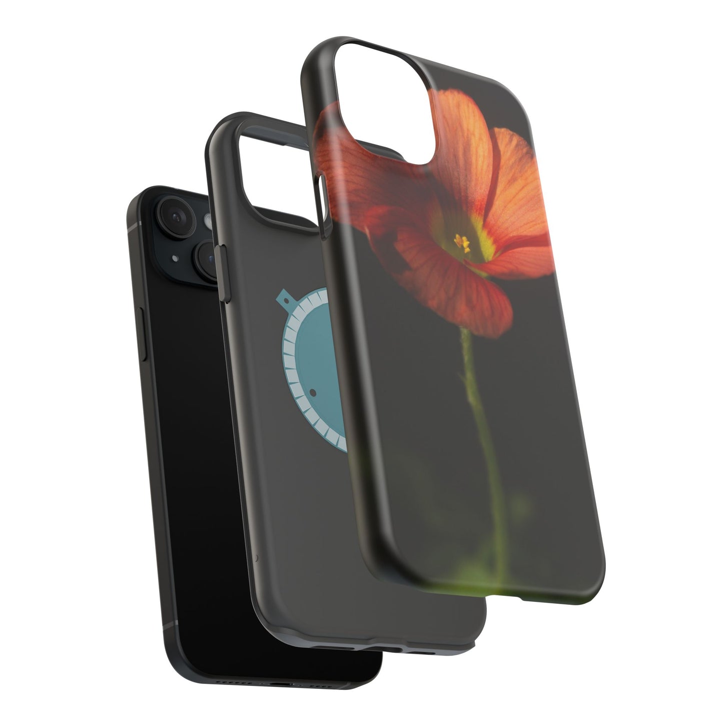 Poppy Bloom Magnetic Impact Phone Case — Slim Protective Floral Design