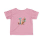 Ice Cream Letter J Infant Tee, Cute Baby Shirt, Kids Birthday Gift, Summer Outfit, Personalized Toddler Gift