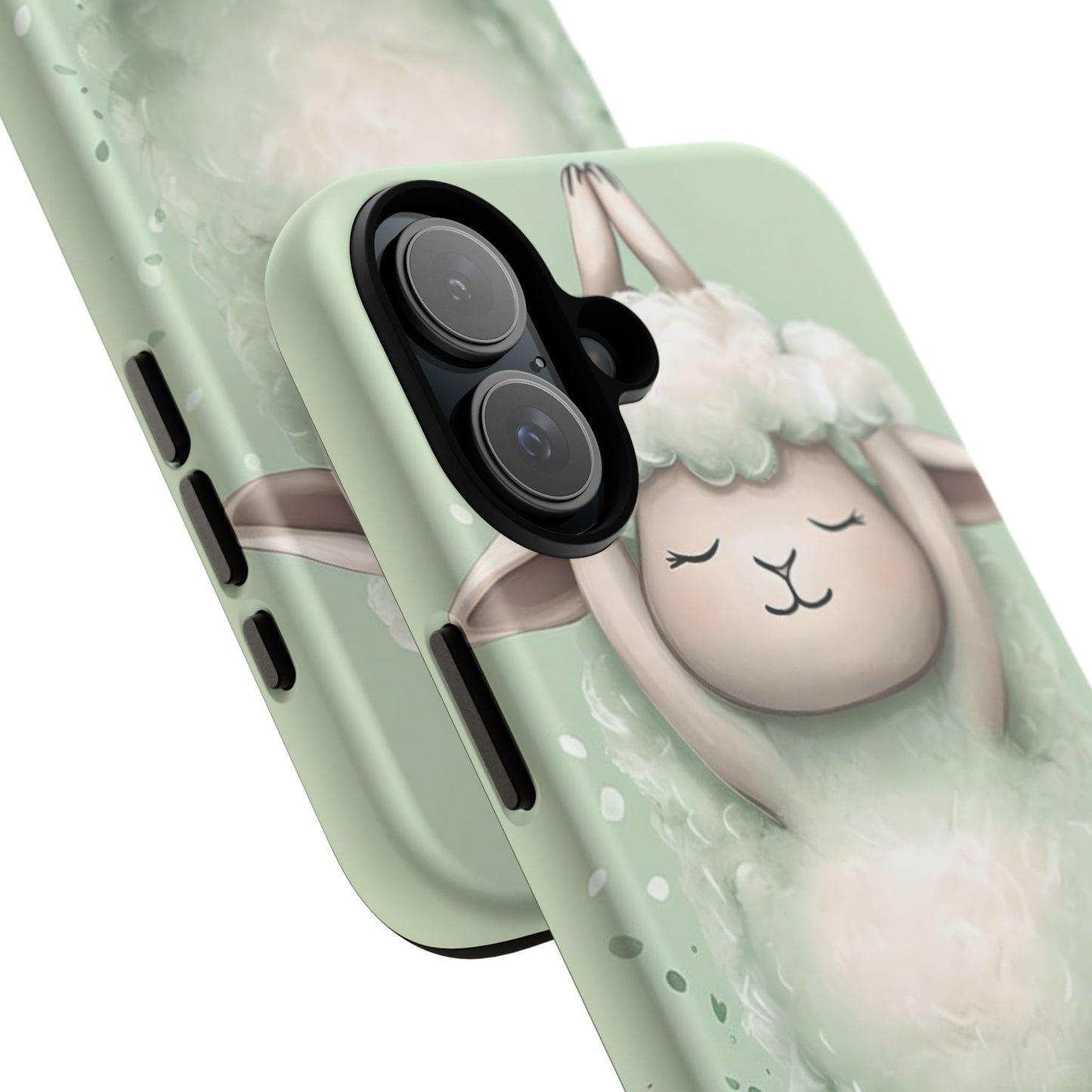Cute Yoga Sheep Phone Case — Pastel Lamb Ballerina Protective Cover