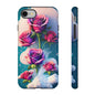 Floral Dream Tough Phone Case — Rose Bouquet Clouds Design