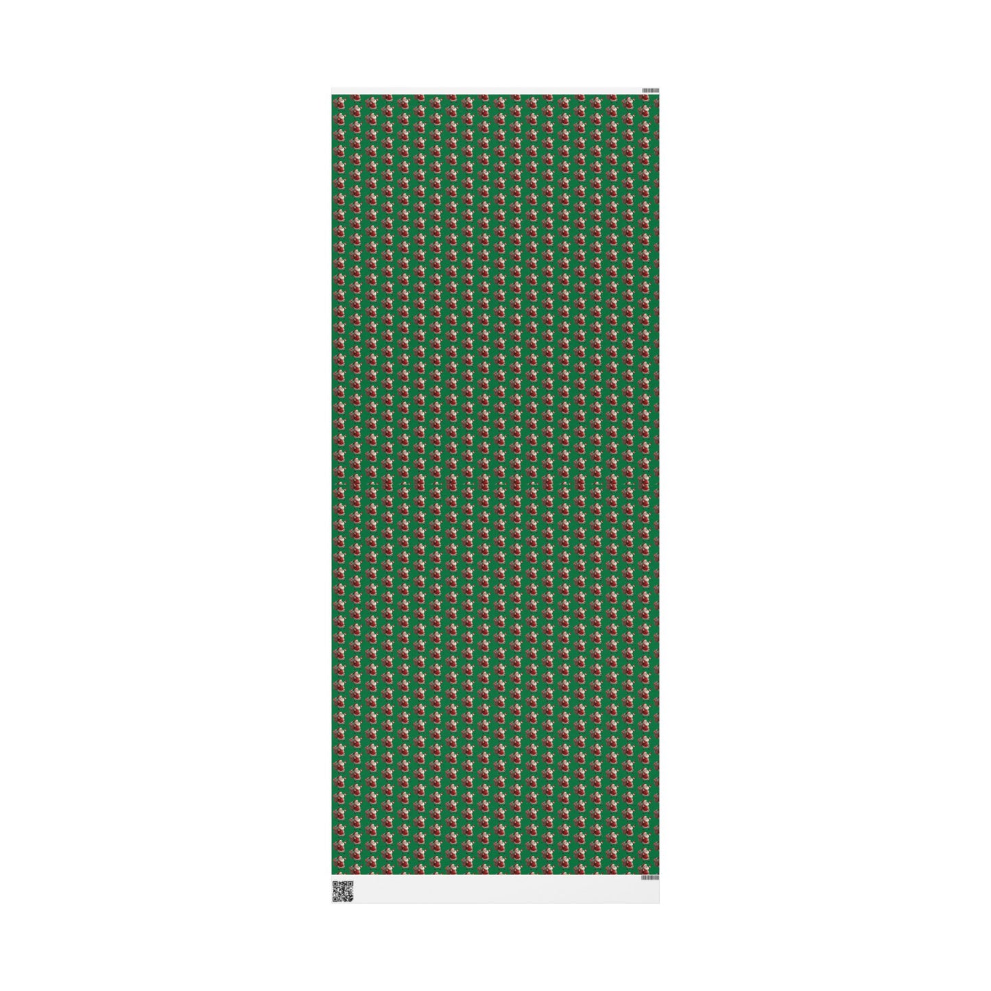 Christmas Dachshund Wrapping Paper — Green Santa Dog Gift Wrap