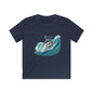 Surfer Girl Kids Softstyle Tee, Youth Surf T-Shirt, Cool Summer Top, Beachwear for Kids, Gift for Young Surfers, Fun Outdoor Apparel