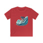 Surfer Girl Kids Softstyle Tee, Youth Surf T-Shirt, Cool Summer Top, Beachwear for Kids, Gift for Young Surfers, Fun Outdoor Apparel