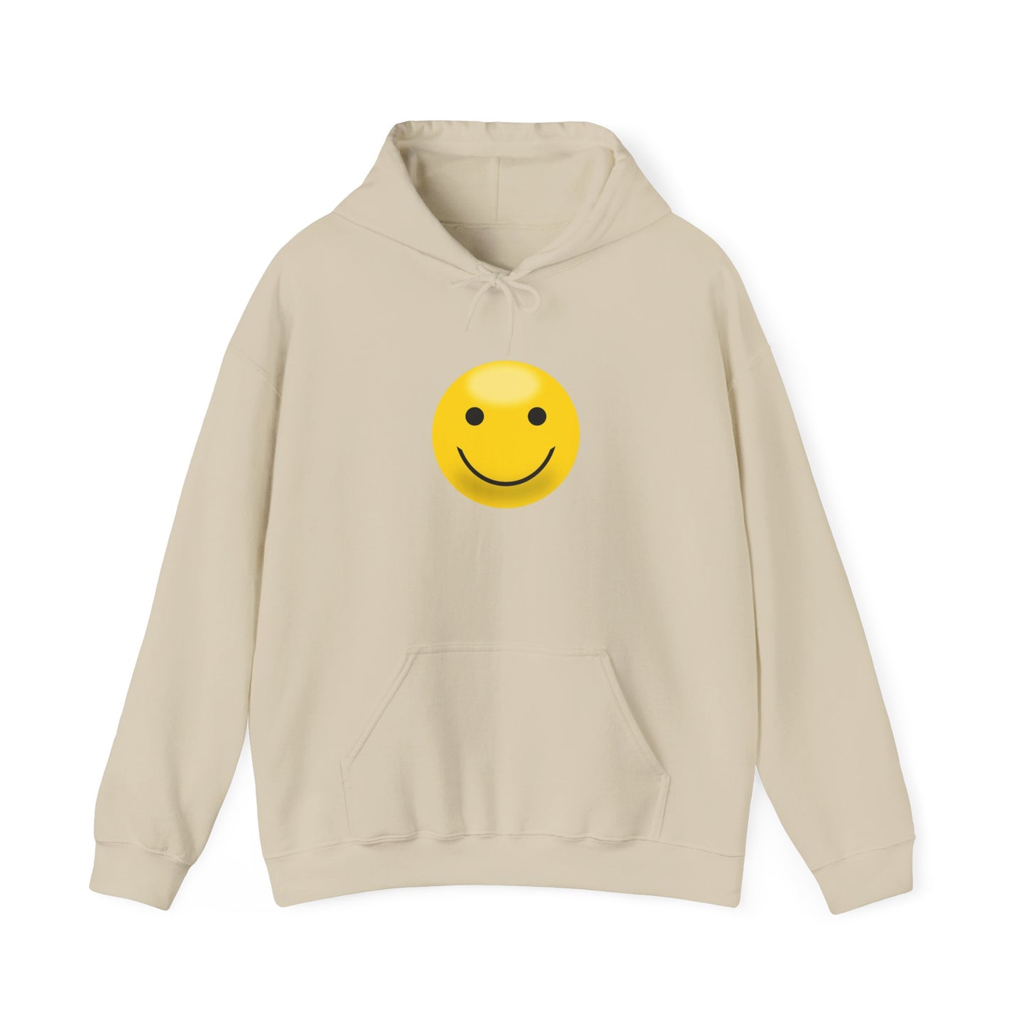 Smiley Face Hooded Sweatshirt, Unisex Cozy Hoodie