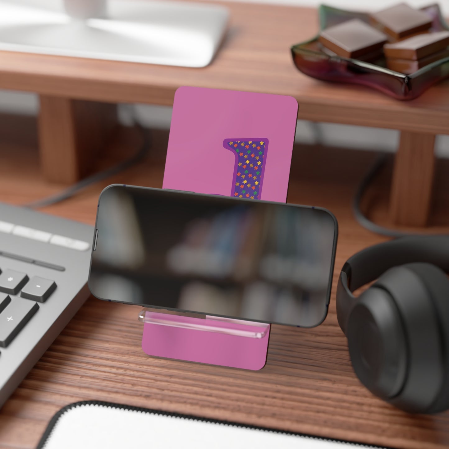 Personalized Smartphone Stand, Colorful Phone Display Holder, Tech Accessories Gift, Unique Desk Organizer, Custom Phone Stand