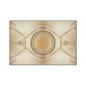 Decorative Heavy Duty Floor Mat — Elegant Gold Mandala Design