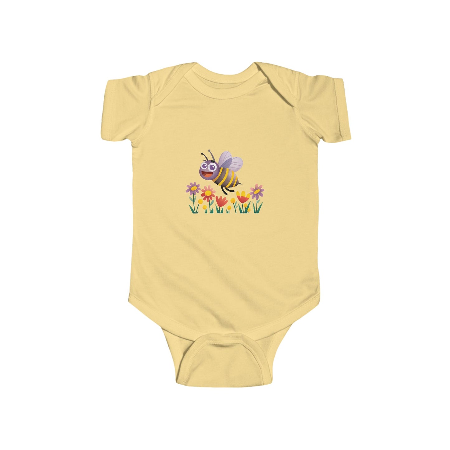 Cute Bee Baby Bodysuit, Infant Jersey Bodysuit