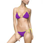 Vibrant Floral Bikini Set for Beach Days, Summer Swimwear, Tropical Vacation, Pool Party Outfit, Women's Swimwear, AOP Swimsuit