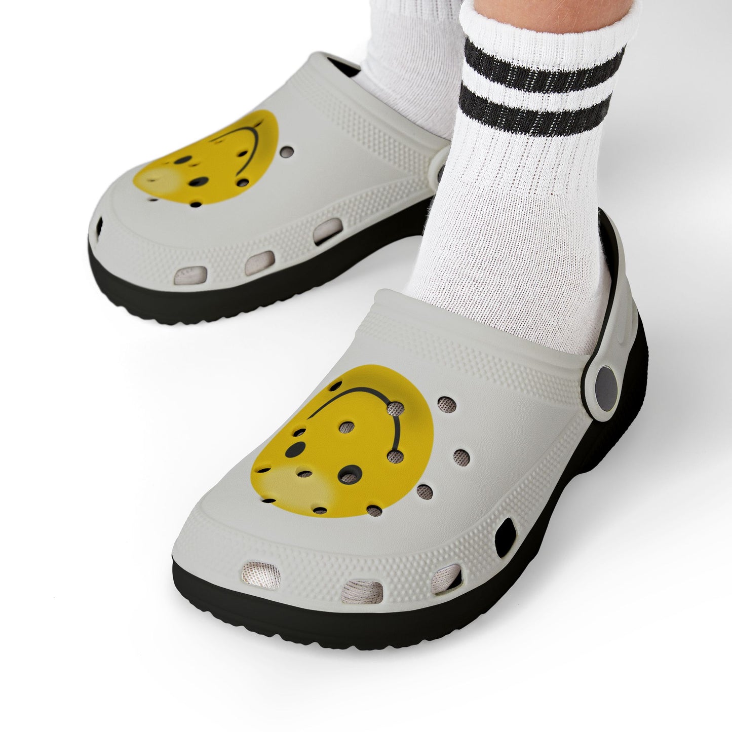 Smiley Face Clogs, Kid's Foam Shoes