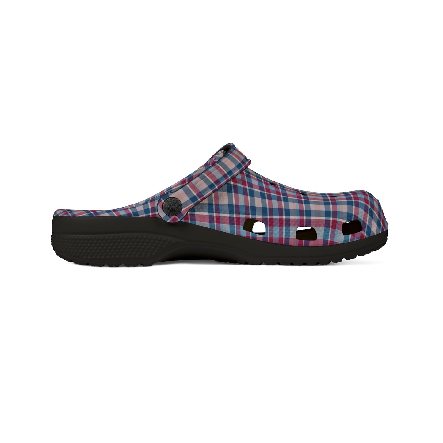 Plaid EVA Foam Clogs — Lightweight Comfortable Garden & Casual Shoes