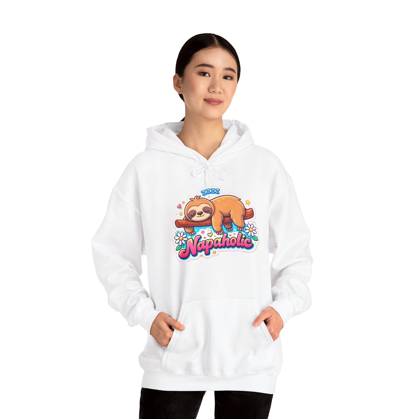 Napaholic Sloth Hoodie — Cute Sleepy Sloth Graphic Sweatshirt