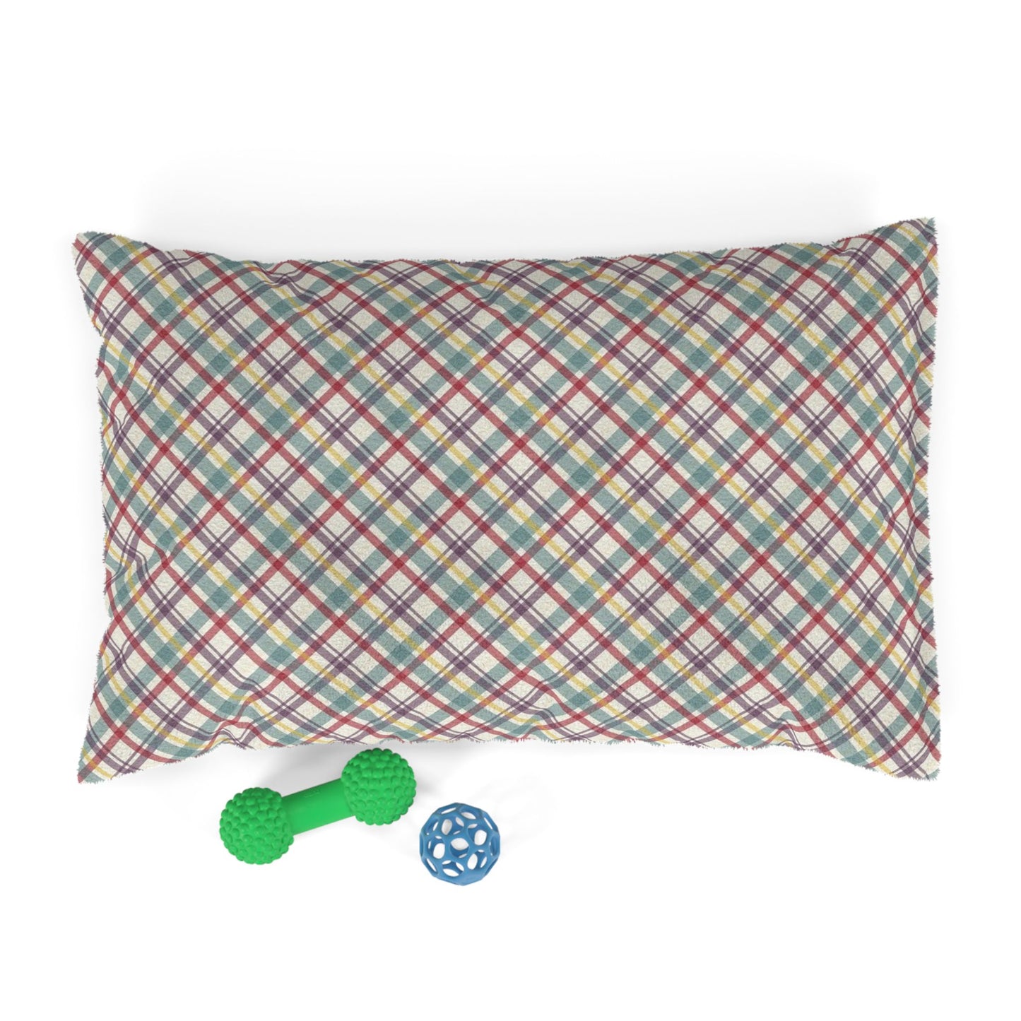 Cozy Plaid Pet Bed for Cats and Dogs, Comfortable Dog Bed, Soft Pet Cushion, Modern Pet Furniture, Stylish Dog Bed