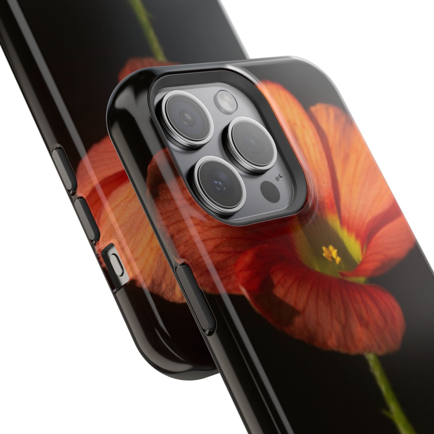 Poppy Bloom Magnetic Impact Phone Case — Slim Protective Floral Design