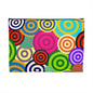 Colorful Circle Accessory Pouch, Fun Travel Organizer, Makeup Bag