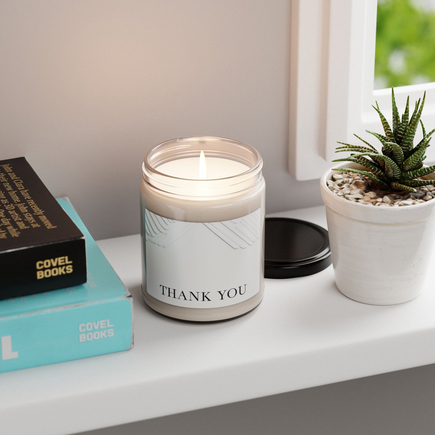 Thank You Soy Candle — 9oz Scented Jar Candle (Gratitude Gift)