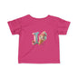 Ice Cream Letter J Infant Tee, Cute Baby Shirt, Kids Birthday Gift, Summer Outfit, Personalized Toddler Gift