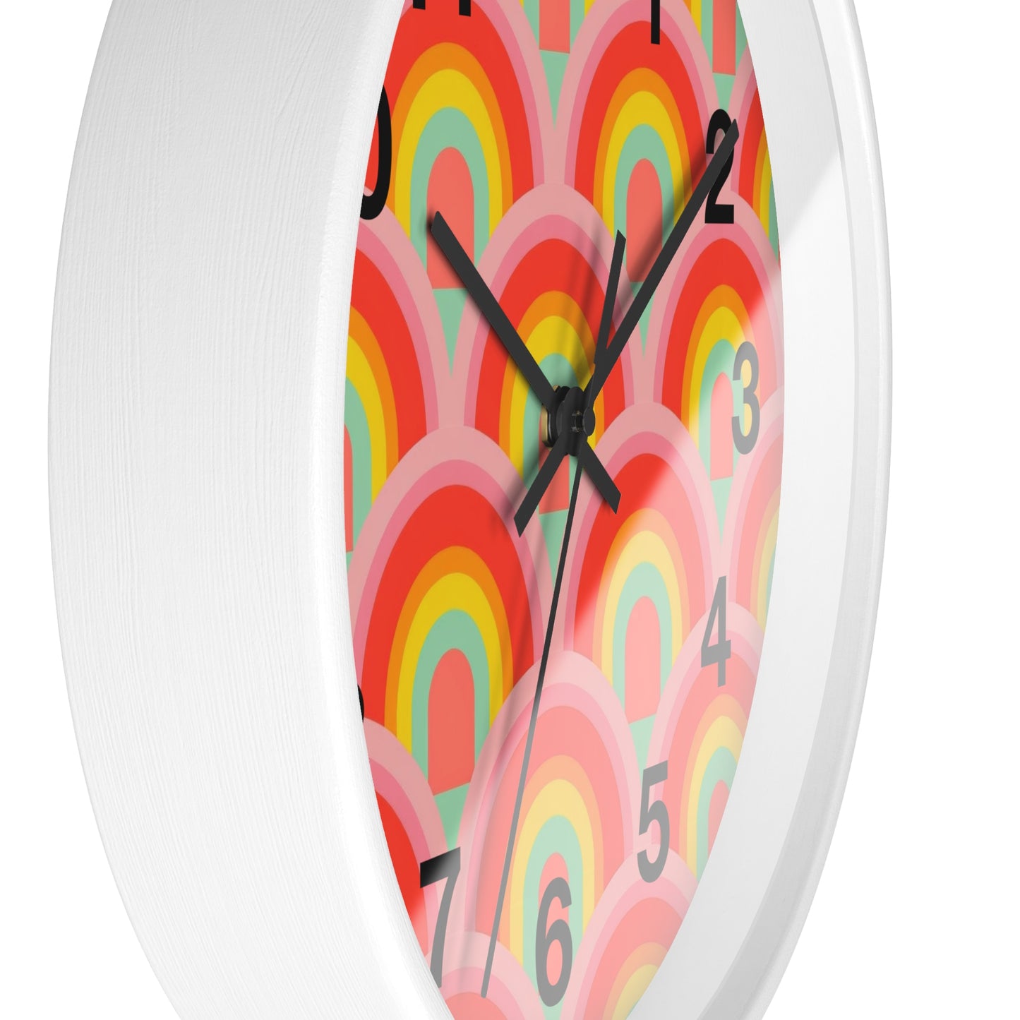 Vibrant rainbow  Wall Clock