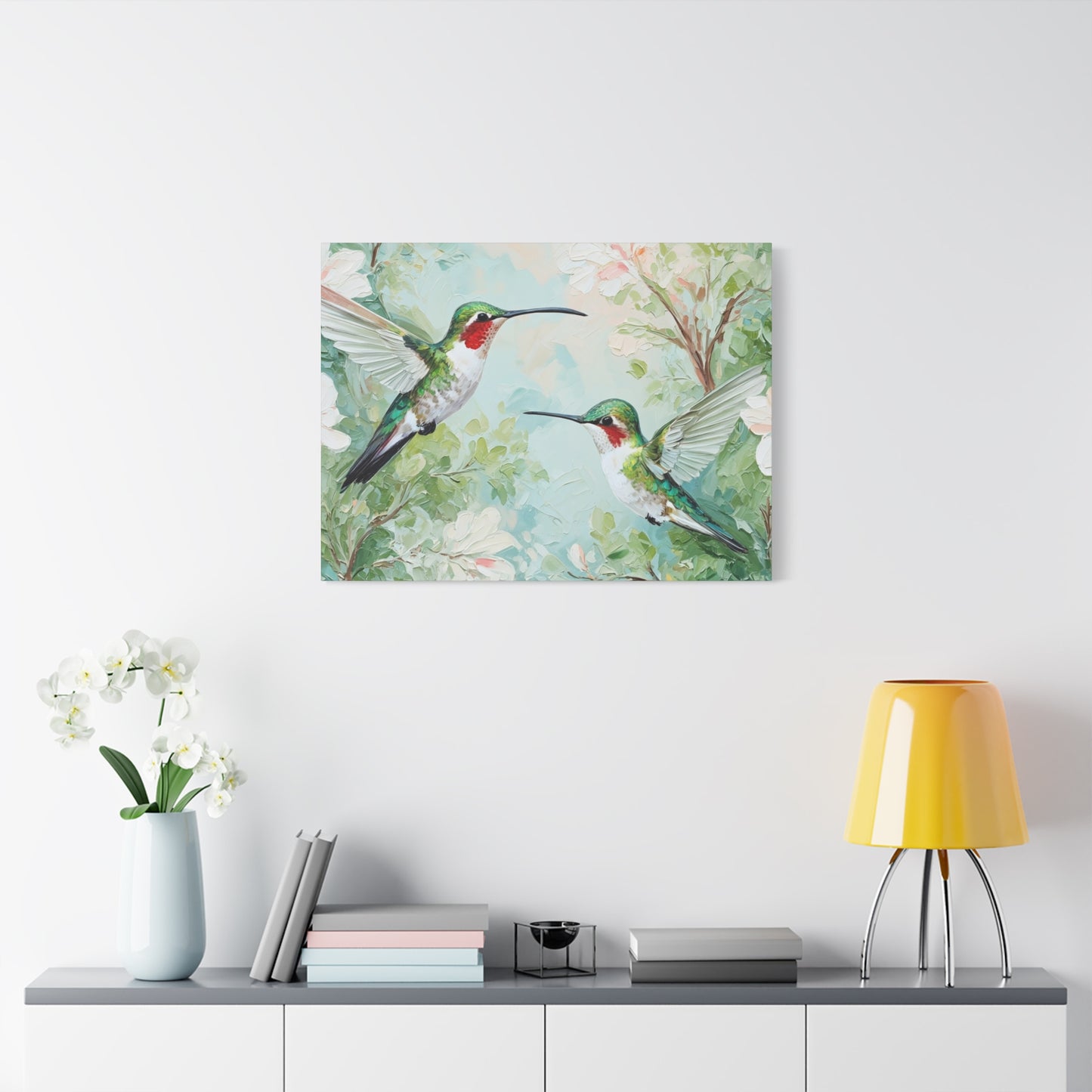Hummingbird Canvas Wall Art — Stretched Matte Nature Print